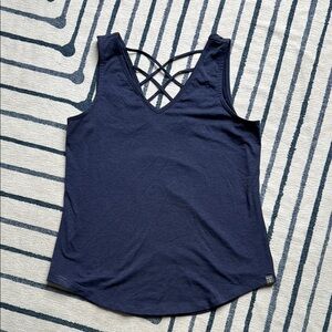 Title Nine Navy Strappy Back Tank Top. Size M. NWOT.